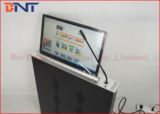 Conferencia delgada elevación motorizada monitor tablero del LCD/del LED con el micrófono
