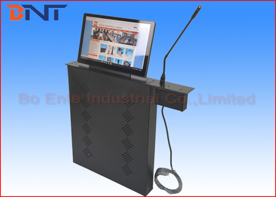 Elevación automática del monitor LCD del ordenador del micrófono con la pantalla motorizada 15,6 pulgadas