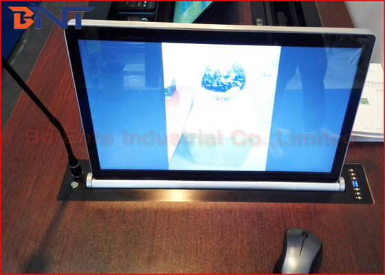Elevación motorizada vertical del monitor LCD del micrófono con la pantalla de 17,3 pulgadas LED