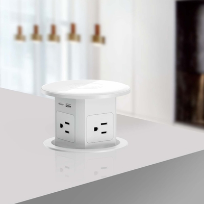 Enchufe de energía eléctrica a prueba de agua enchufe universal enchufe de cocina inteligente enchufe emergente con cargador inalámbrico superior