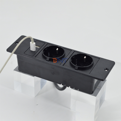 CE Aprobado de alta calidad EU 2 enchufes de sofá de escritorio con conexión USB a + c de conexión para el armario de sofá TV