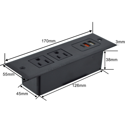 OEM/ODM Sofá multifuncional de oficina con conexión a la mesa con conexión USB A+C