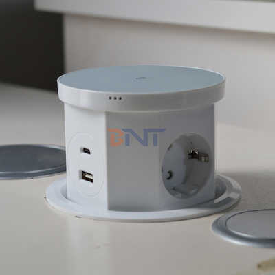 Cocina toma de corriente oculta escritorio encasillado Puerto USB emergente AC 16A 220V Voltagem IP44 Nivel para uso en la oficina