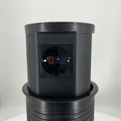 Cocina Conectores de alimentación neumáticos ocultos con puerto usb y cargador inalámbrico de 15W para escritorio
