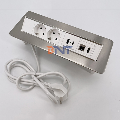 BNT Enchufe pop up personalizable Enchufe oculta con puerto USB para escritorio