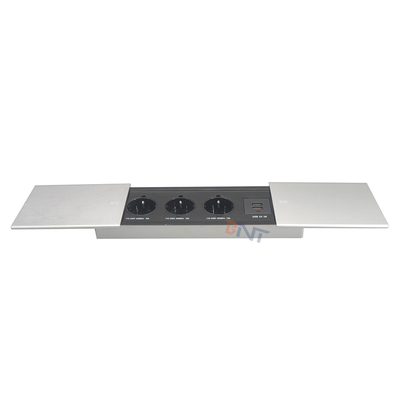 Cubierta deslizante multifuncional USB Smart cubierta deslizante oculta mesa de oficina de alimentación universal toma de corriente de la mesa