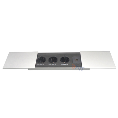 Cubierta deslizante multifuncional USB Smart cubierta deslizante oculta mesa de oficina de alimentación universal toma de corriente de la mesa