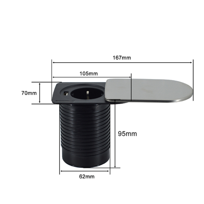 Mini toma escondida debajo del escritorio muebles de escritorio mesa 1 UE 1 cargador USB A