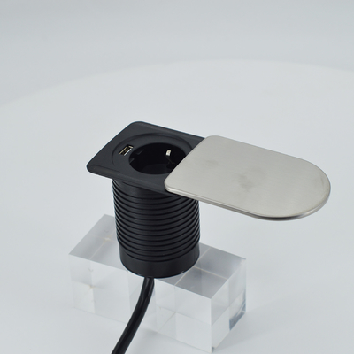 Mini toma escondida debajo del escritorio muebles de escritorio mesa 1 UE 1 cargador USB A