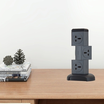 OEM/ODM Socket de la torre del cable de extensión de energía universal con protector contra sobretensiones para escritorio