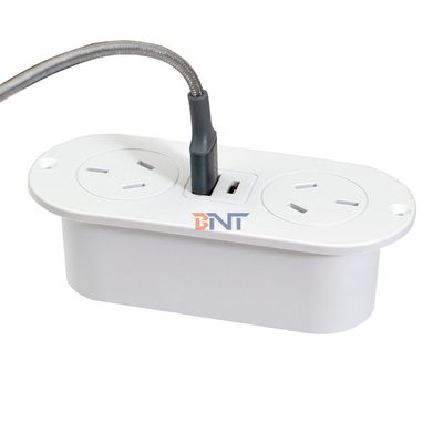 5v 2.1a en el escritorio incorporado ABS toma de enchufe del sofá AU tomas de corriente estándar y toma de carga USB A + C para hotel/bar/me