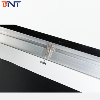 Bnt250 pulgadas Tejido blanco mate Pantalla de proyector plegable rápida con marco plegable de metal de aluminio cuadrado