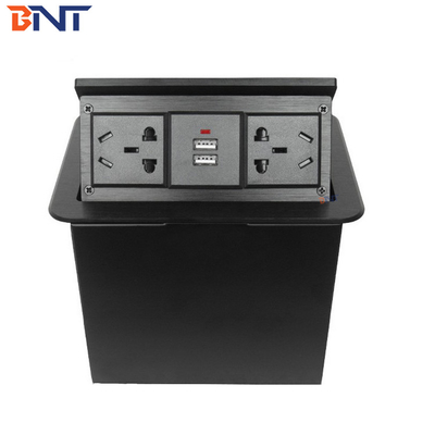 2.1 Amp Cargador USB Enchufes de escritorio Cajas de alimentación, enchufe universal emergente