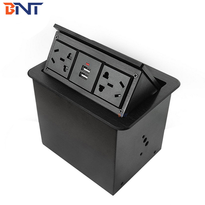 2.1 Amp Cargador USB Enchufes de escritorio Cajas de alimentación, enchufe universal emergente