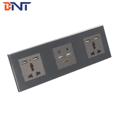 Smart Media Hub con Bluetooth, placas de conexión de pared multifunción