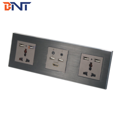 Smart Media Hub con Bluetooth, placas de conexión de pared multifunción