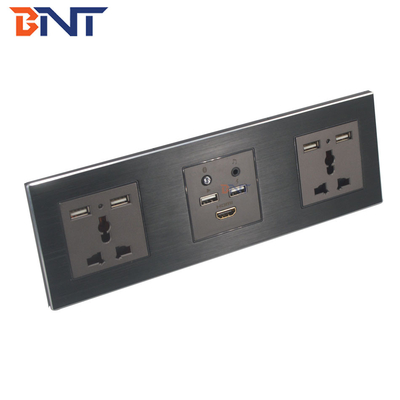 Smart Media Hub con Bluetooth, placas de conexión de pared multifunción