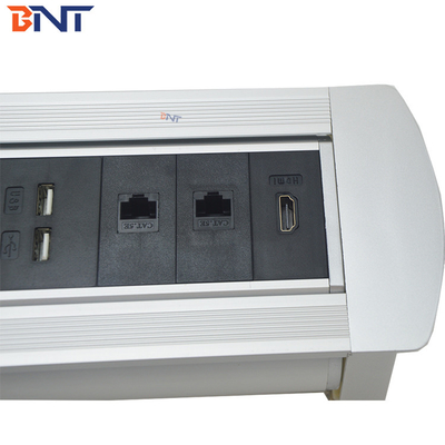 Ángulo de rotación de 180 grados toma de corriente Color plateado con interfaz de interruptor