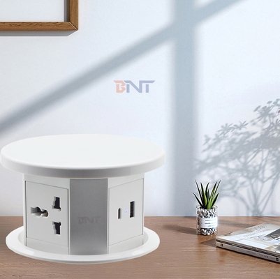 Escritorio eléctrico enchufe de corriente Wifi motorizado toma de corriente de elevación con carga inalámbrica enchufe oculto de mesa