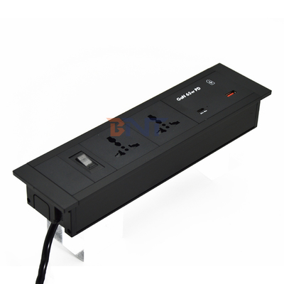 Conector de mesa con enchufe Universal enchufes de alimentación USB puertos A + C 65W salida máxima US / EU / AU 16A / 13A