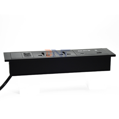 Conector de mesa con enchufe Universal enchufes de alimentación USB puertos A + C 65W salida máxima US / EU / AU 16A / 13A