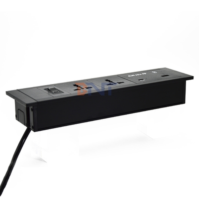 Conector de mesa con enchufe Universal enchufes de alimentación USB puertos A + C 65W salida máxima US / EU / AU 16A / 13A