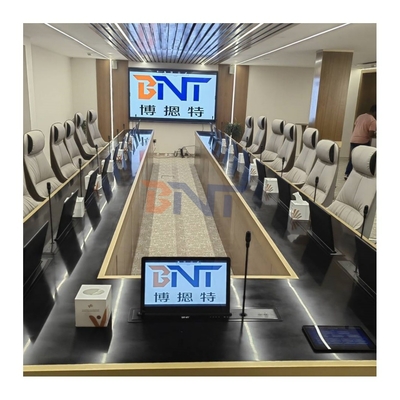 BNT Full HD Screen Low Price Motorizado elevador retráctil de monitor con micrófono para sistema de conferencias