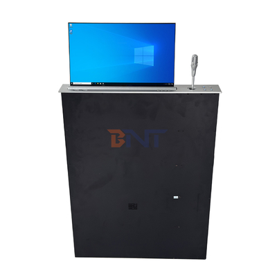 BNT Full HD Screen Low Price Motorizado elevador retráctil de monitor con micrófono para sistema de conferencias