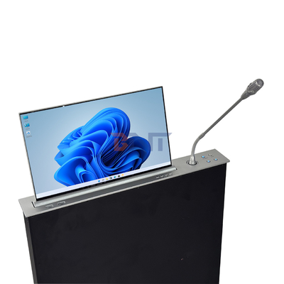 BNT Full HD Screen Low Price Motorizado elevador retráctil de monitor con micrófono para sistema de conferencias