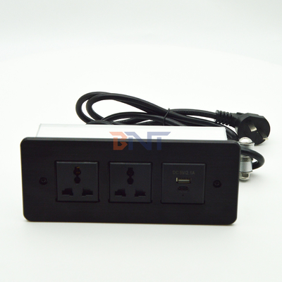 Tela de alimentación recortada USB C de carga rápida montaje de escritorio, cajón de muebles, enchufe, mesa de conferencias, toma oculta