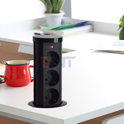 Enchufe de energía neumática de tipo UE de enchufe de 3 salidas IP44 de aleación de aluminio estándar