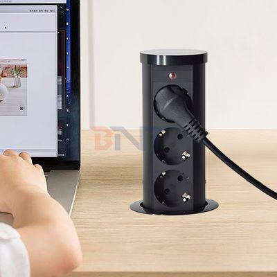 Enchufe de energía neumática de tipo UE de enchufe de 3 salidas IP44 de aleación de aluminio estándar