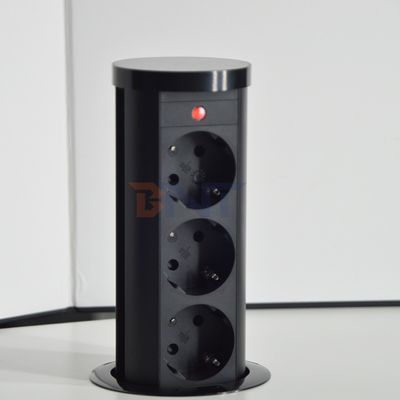 Enchufe de energía neumática de tipo UE de enchufe de 3 salidas IP44 de aleación de aluminio estándar