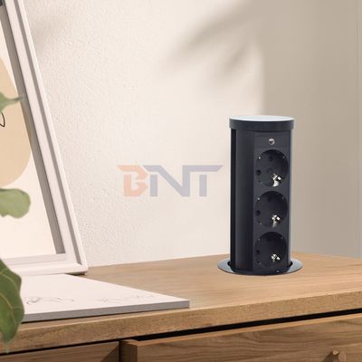 Enchufe de energía neumática de tipo UE de enchufe de 3 salidas IP44 de aleación de aluminio estándar