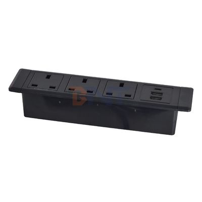 3UK Outlets Enchufes multifuncionales de escritorio con enchufe eléctrico 3AC y enchufes de carga 2*USB A+1*USB C
