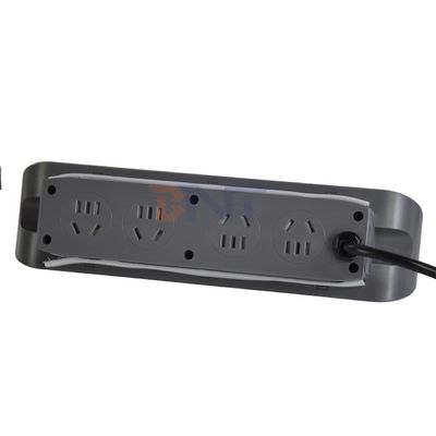 3 tomas de corriente multifuncionales de escritorio con toma de corriente eléctrica 8AC y doble toma de carga USB A + C