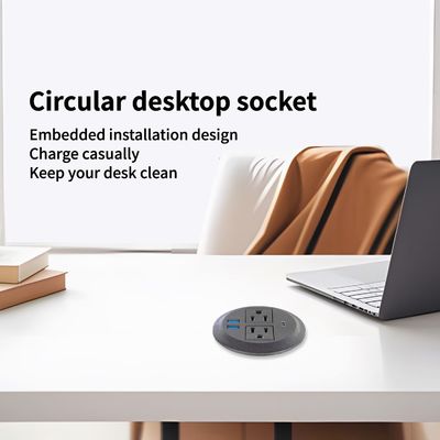 Conjunto de Sofá Redondo Con conector de alimentación eléctrica incorporado con 2 tomas de corriente estándar de EE.UU. y conector de carga USB doble Muebles modernos