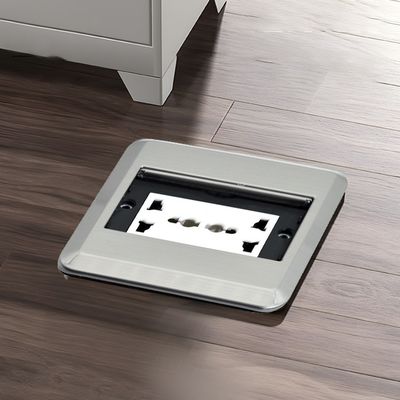 Enchufe de suelo BNT con montaje en suelo, cubierta deslizante oculta y tapa deslizante para sala de oficina