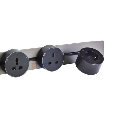 Regleta de enchufes múltiples para riel, nueva estilo, montaje en pared, enchufes extraíbles, conveniente para la cocina
