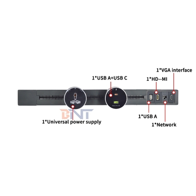 Conveniente conector de vía de transmisión de corriente de salida múltiple montado en la pared Nuevo conector de aleación de aluminio extraíble con interfaz de corriente débil
