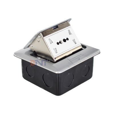 Potencia universal personalizada de salida de pantalla característica oculta enchufe de tierra enchufe de piso impermeable IP44 lento