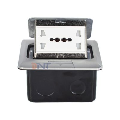 Potencia universal personalizada de salida de pantalla característica oculta enchufe de tierra enchufe de piso impermeable IP44 lento