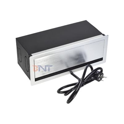 Precio de fábrica Cepillo de escritorio Cubierta Flip Enchufe con 2* fuente de alimentación universal, 2* USB A, 1* Red, 1* HDMI