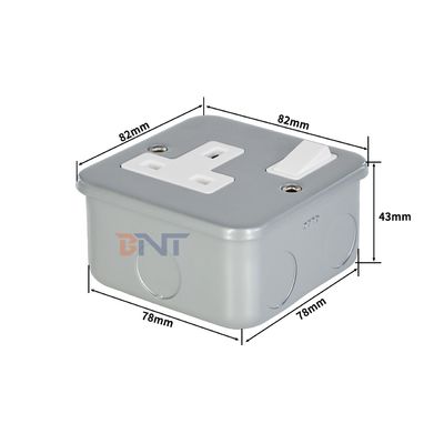 Panel de enchufe de pared de estilo nuevo estándar del Reino Unido con control de interruptor de encendido/apagado