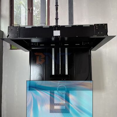 Soporte de TV motorizado de 55 pulgadas con techo de control remoto soporte de TV de despliegue con funciones de caída y rotación