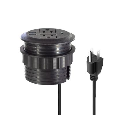 Conjunto de Sofá Redondo Con conector de alimentación eléctrica incorporado con 2 tomas de corriente estándar de EE.UU. y conector de carga USB doble Muebles modernos